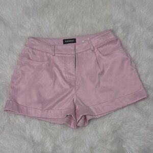 Express Light Pink Satin Shorts – Size 4